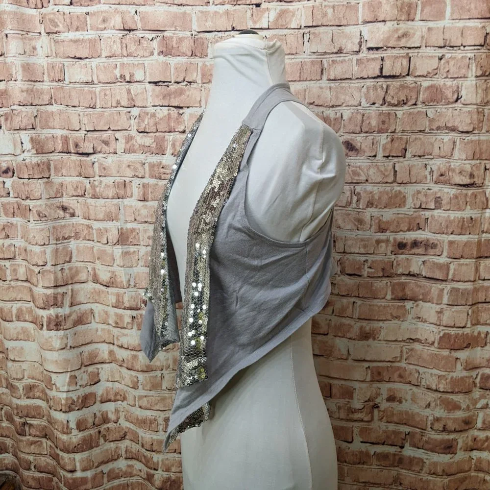 Justice Vest Sequin Size 10